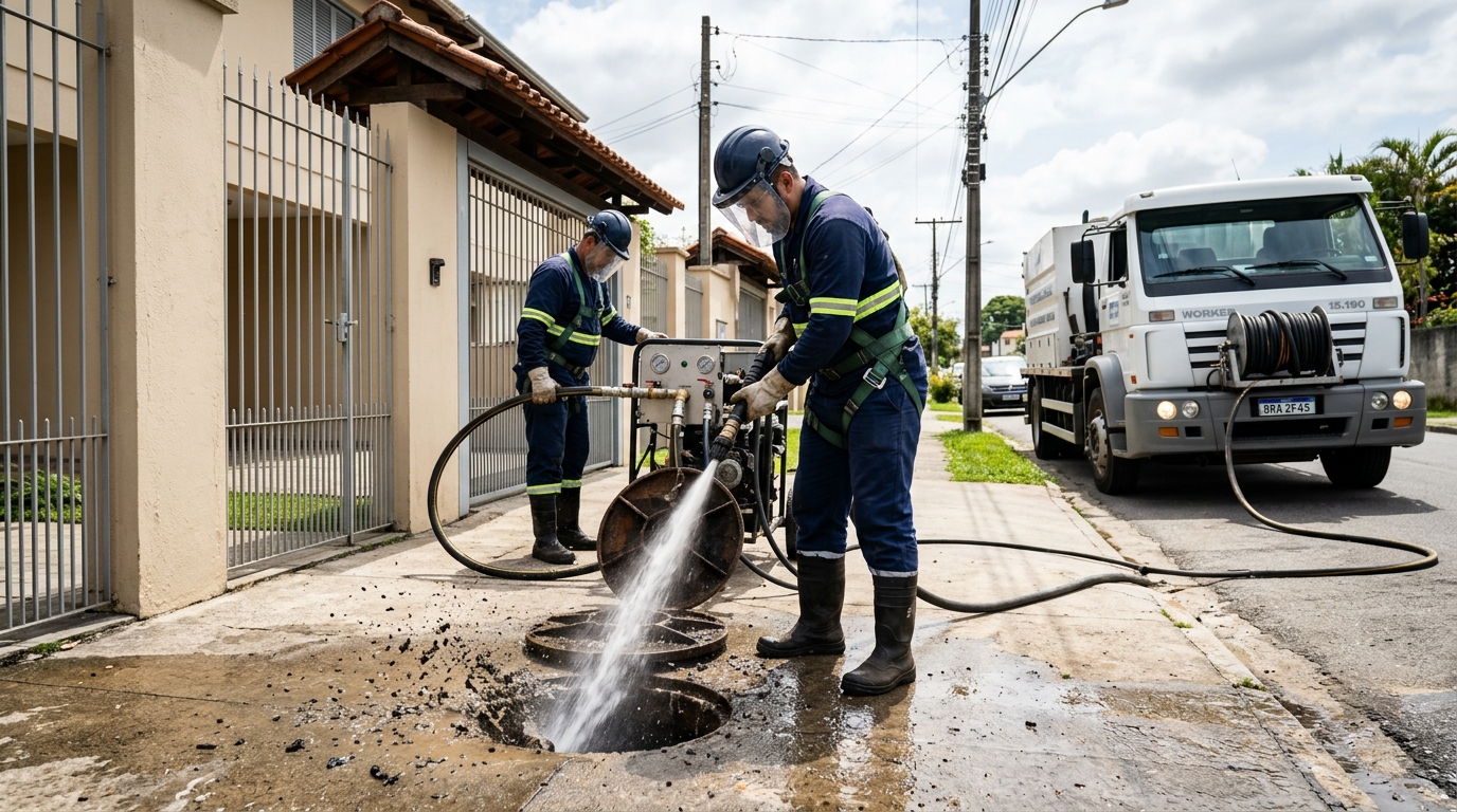 Hidrojateamento em Uberlândia-MG